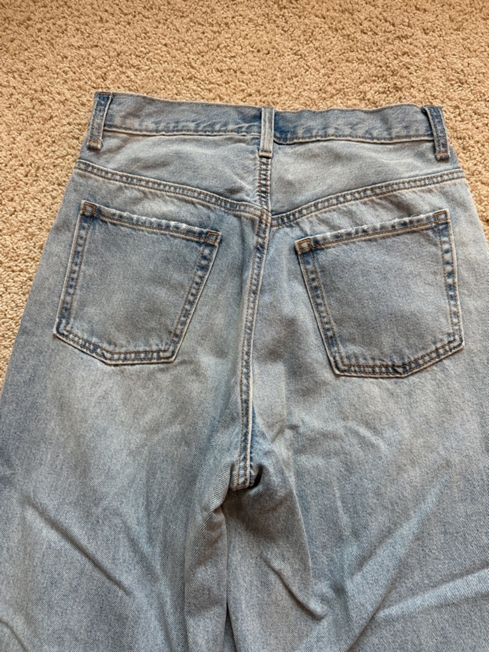 High-Rise Baggy Wide Leg Distressed Jeans - Picture 5 of 5
